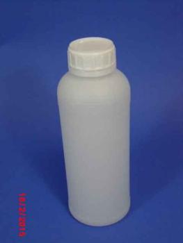 1 Ltr AgChem Flasche fluorinated HDPE, rund, natur, 100g (ab 1,26 inkl.Versand)