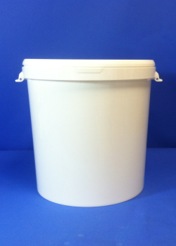 30 Liter Hobbock,PP, weiß, rund-konisch (ab 3,55/Stück inkl. Versand)