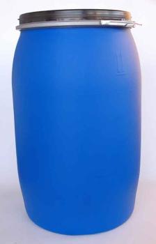 220 Liter SDFass, PE, blau, rund, 9,5 kg schütz (ab 54,-/Stück inkl. Versand)