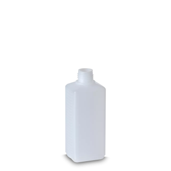 250 ml Flasche V, PE, natur, eckig, 16g (ab 0,34/Stück inkl. Versand)