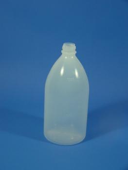 1000 ml Enghalsflasche, LDPE, natur, rund (ab 1,52/Stück inkl. Versand)