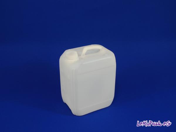 5 Liter Kanister, PE, natur, 180g (ab 1,–/Stück inkl. Versand)