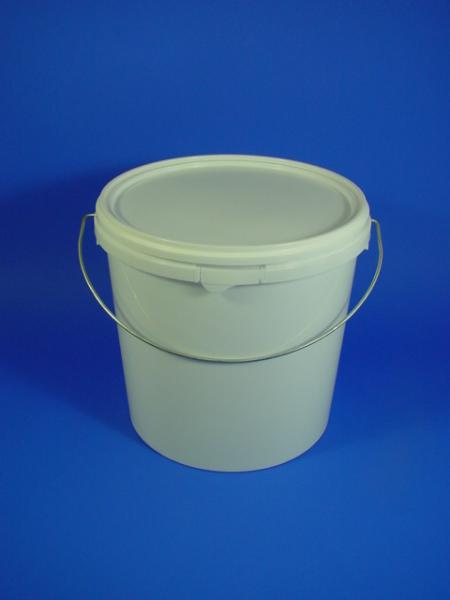 10,5 Liter Eimer, PP, weiß, RZ rund-zyl. (ab 1,30/Stück inkl. Versand)