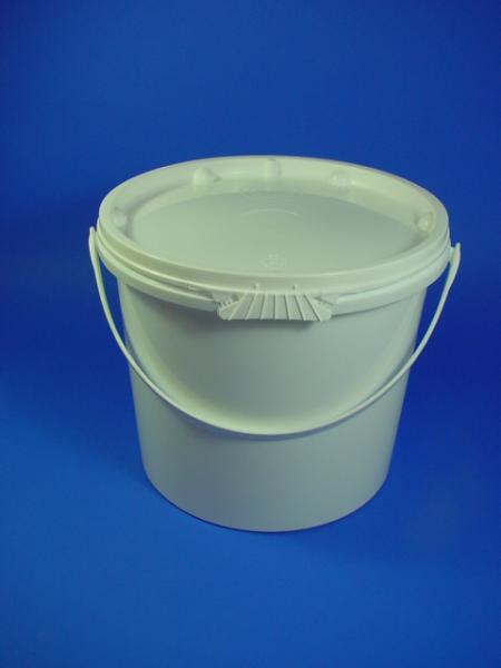 11 Liter Eimer, PP, weiß, rund-konisch, Fries (ab 2,29/Stück inkl. Versand)