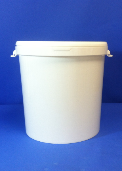 30 Liter Hobbock,PP, weiß, rund-konisch (ab 3,55/Stück inkl. Versand)