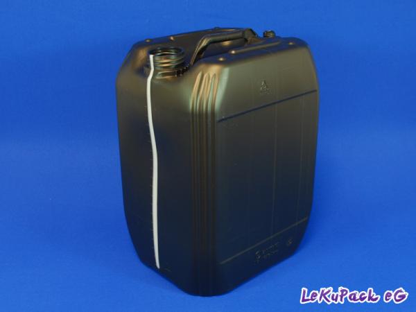 20 Liter Kanister, PE, schwarz, 760g (ab 4,85/Stück inkl. Versand)