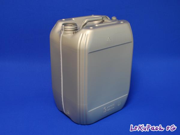 20 Liter Kanister, PE, silber, 760g (ab 4,71/Stück inkl. Versand)