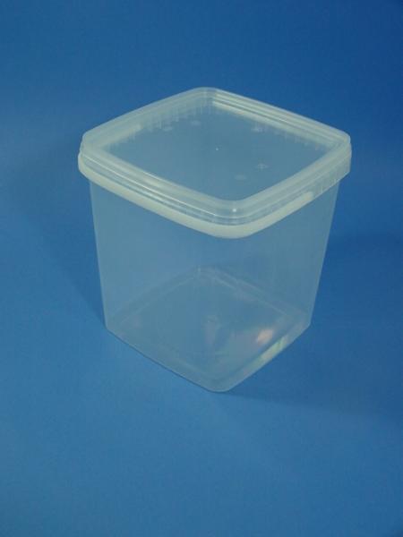 5,5 Liter Eimer, PP, klar, eckig (ab 1,01/Stück inkl. Versand)