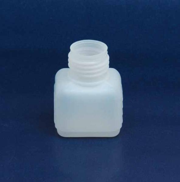 30 ml Flasche D, PE, natur, eckig, 5g (ab 0,16/Stück inkl. Versand)