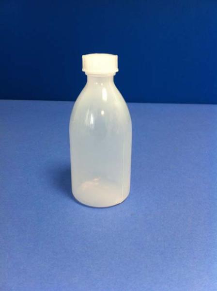 250 ml Enghalsflasche, LDPE, natur, rund (ab 0,78/stück inkl. Versand)