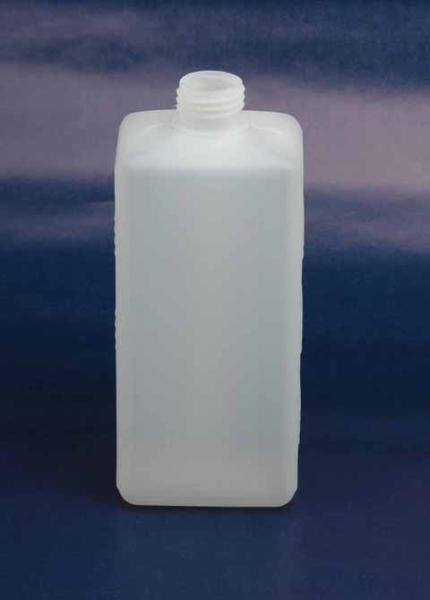 500 ml Flasche, PE, natur, eckig, 30g (ab 0,51/Stück inkl. Versand)