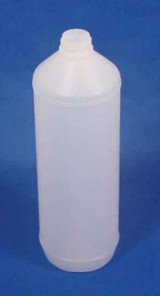 1000 ml Flasche, PE, natur, rund (ab 0,46/Stück inkl. Versand)