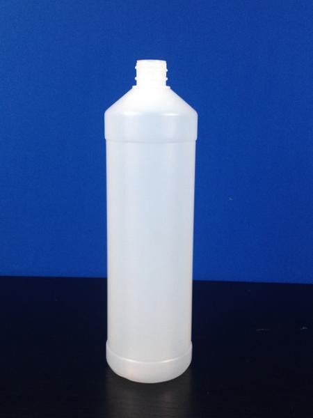 1000 ml Flasche E, PE, natur, rund, 60g (ab 0,41/Stück inkl. Versand)