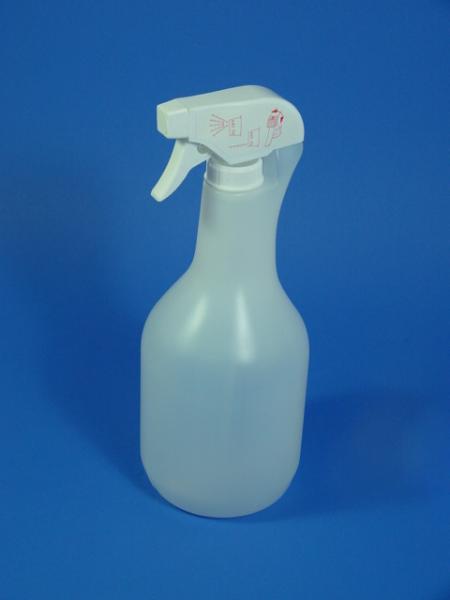 1000ml TAP Sprühflasche, PE, natur, rund (ab 0,58/Stück inkl. Versand)