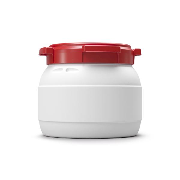 10,4 Liter Schraubdeckelfass, PE, weiß (ab 19€/Stück inkl. Versand)