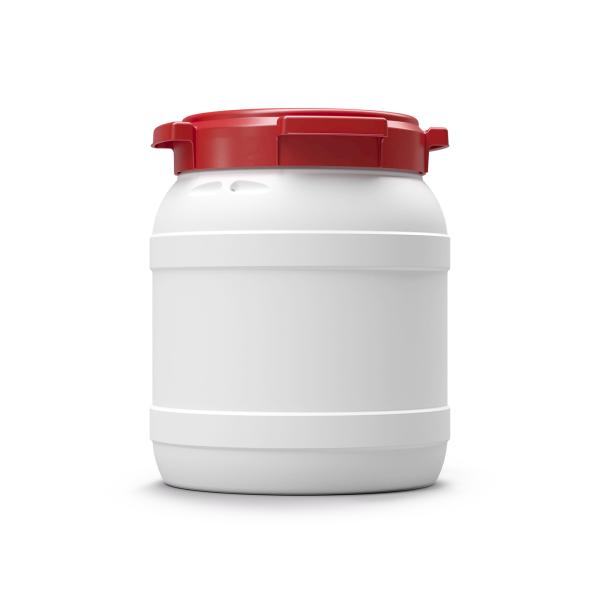 15,4 Liter Schraubdeckelfass, PE, weiß (ab 19€/Stück inkl. Versand)