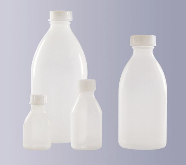 10 ml Enghalsflasche, LDPE, natur, rund (ab 0,39/Stück inkl. Versand)