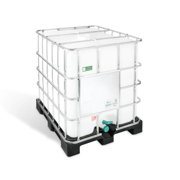 1000 Liter IBC Container Food und UN mit Kunststoffkufenpalette