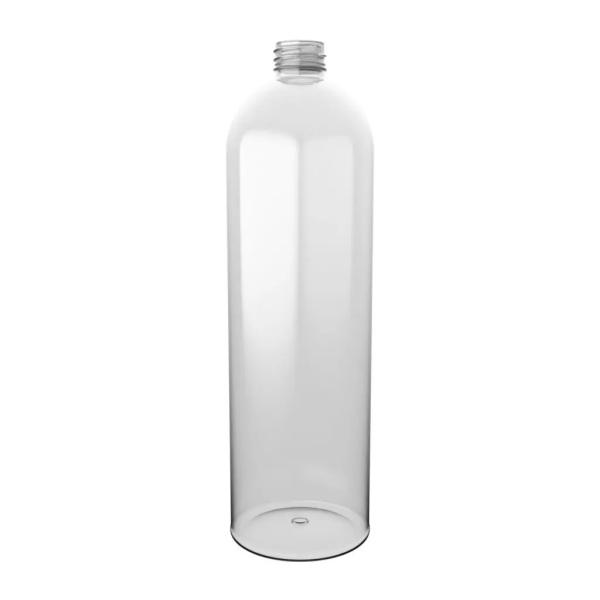 1000 ml Flasche B, PET, klar, rund, 39g (ab 0,28/Stück inkl. Versand)