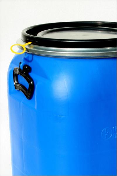 60 Liter SDFass, PE, blau, quadratisch, 2,95kg (ab 15,44 /Stück inkl. Versand)